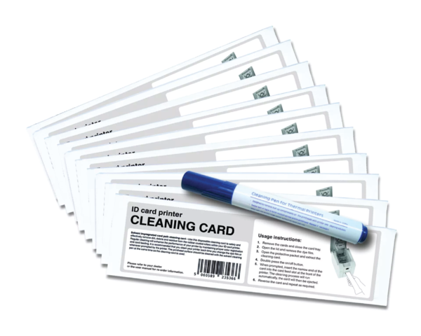Magicard E9100 Pronto 100 Printer Cleaning Kit (10 Cards, 1 Pen)