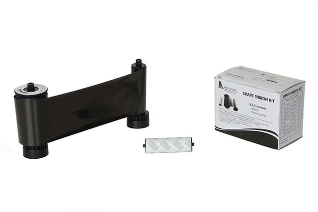 Smart 650653 Black Ribbon - 1200 Prints