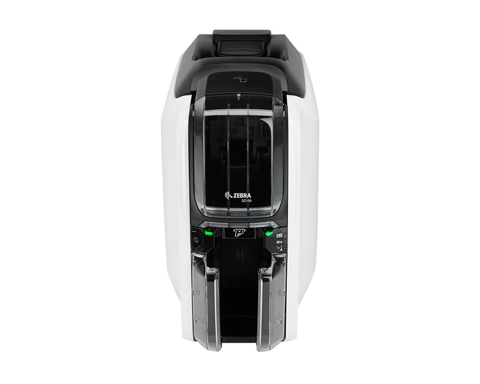 Zebra ZC100 ID Card Printer with USB (Single-Sided)