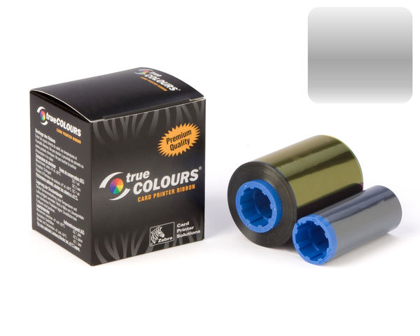 Zebra 800015-107 Silver Monochrome Ribbon - 1000 Prints