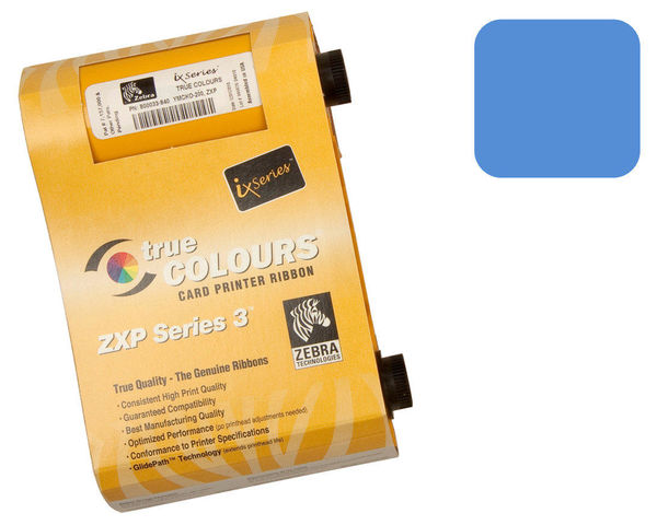 Zebra 800033-804 Blue Monochrome Ribbon - 1000 Prints