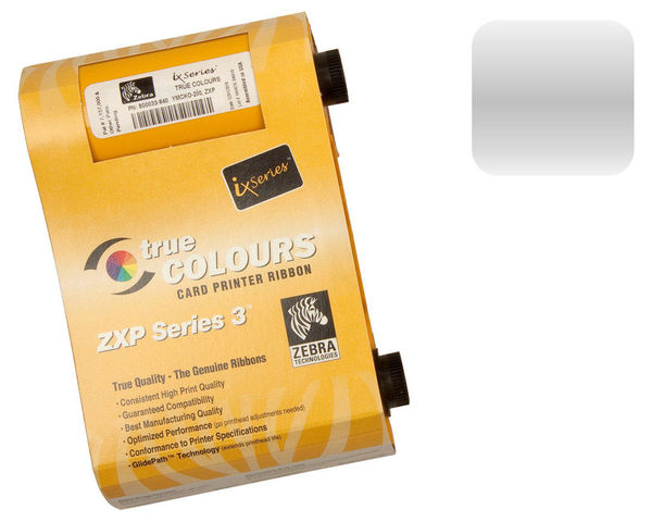 Zebra 800033-807 Silver Monochrome Ribbon - 1000 Prints