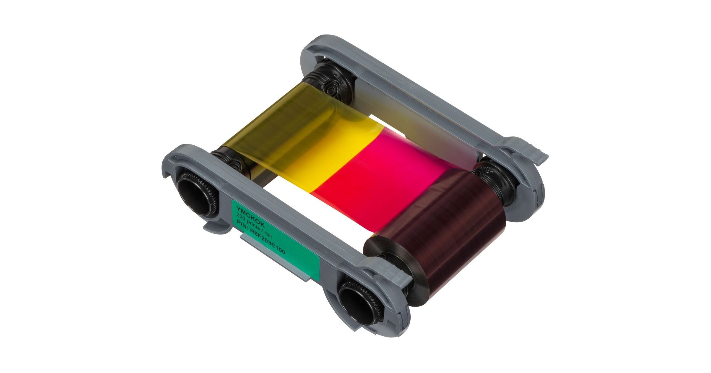 Evolis R6F203E100 YMCKO-K Colour Ribbon (200 Prints)