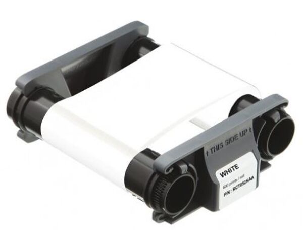 Evolis RCT052NAA White Monochrome Ribbon (500 Prints)